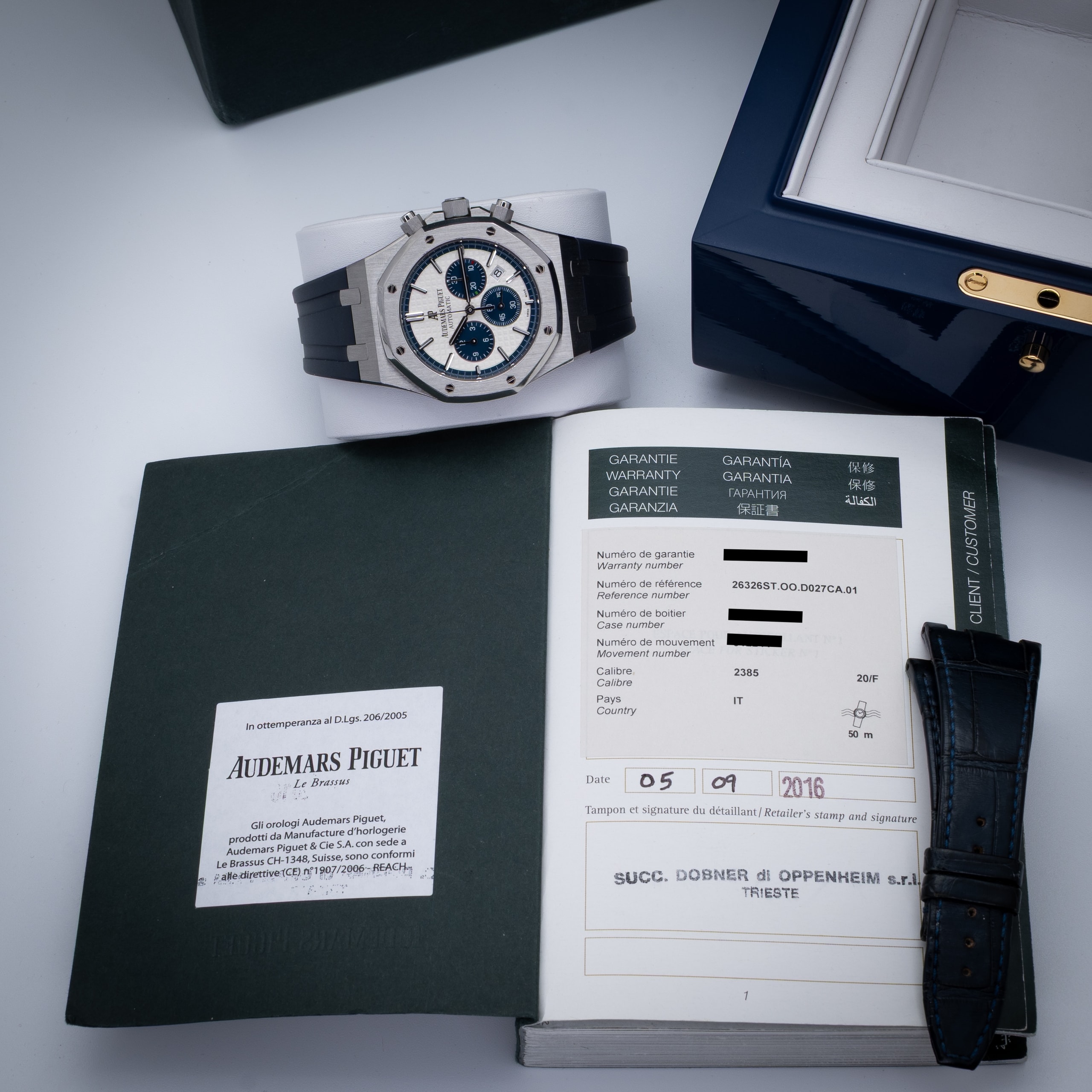 2016 Audemars Piguet Royal Oak Chronograph “Pride of Italy” 26326ST.OO.D027.CA.01